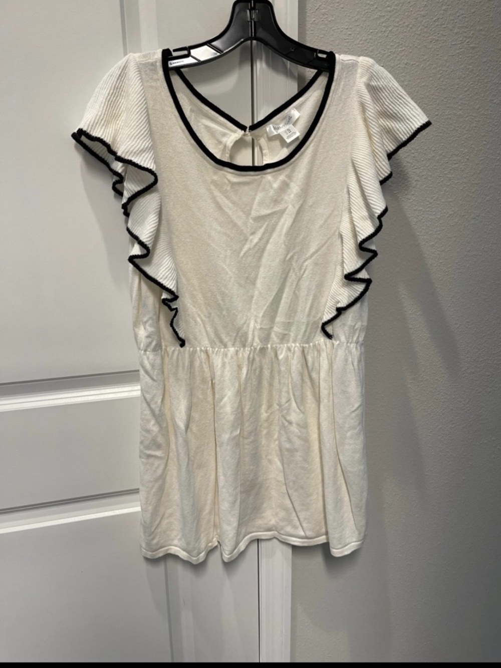 Motherhood Maternity Ruffle Sleeve Shirt Sz XL